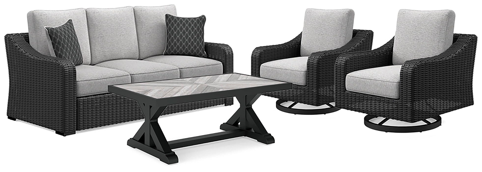 Beachcroft Outdoor Set - US Furniture & Mattress (Waterbury,CT)*