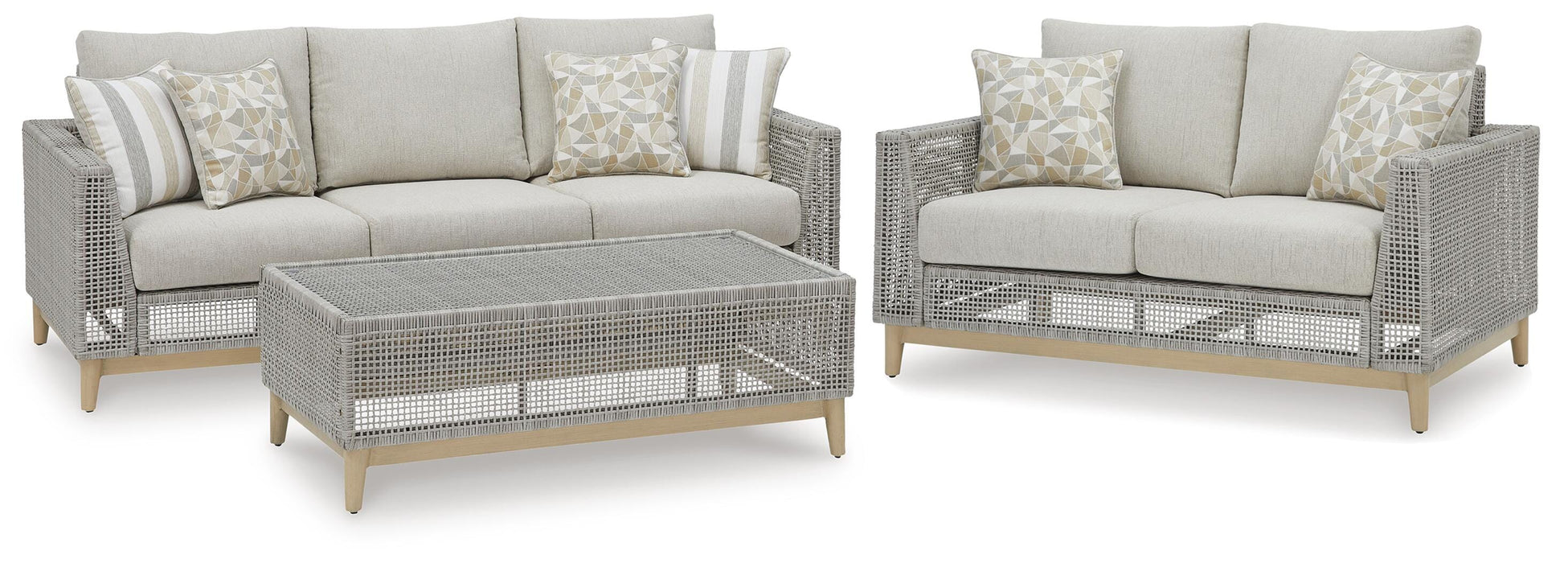 Seton Creek Outdoor Seating Set - US Furniture & Mattress (Waterbury,CT)*