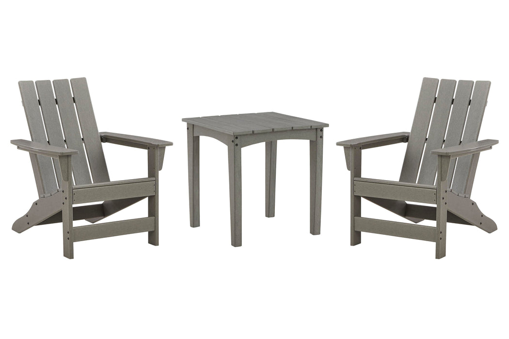 Visola Outdoor Adirondack Chair Set with End Table - US Furniture & Mattress (Waterbury,CT)*