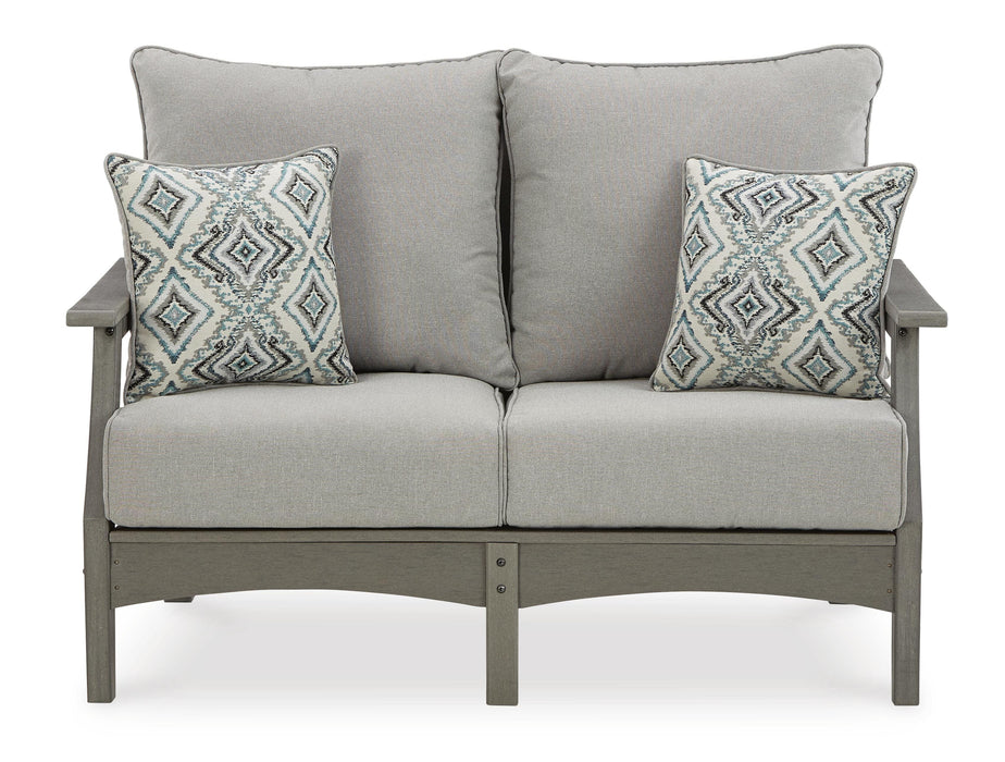 Visola Outdoor Sofa and Loveseat Set - US Furniture & Mattress (Waterbury,CT)*