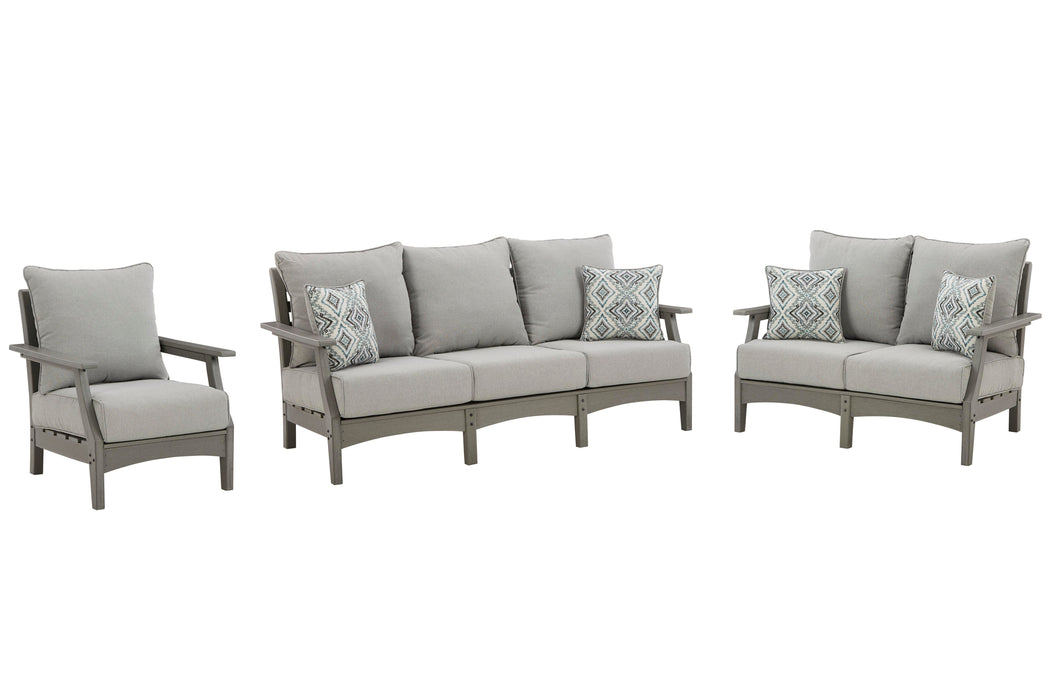 Visola Outdoor Seating Set - US Furniture & Mattress (Waterbury,CT)*