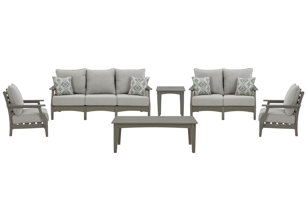 Visola Outdoor Sofa and Loveseat Set - US Furniture & Mattress (Waterbury,CT)*