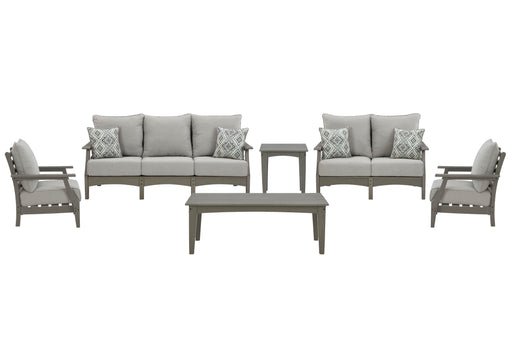 Visola Outdoor Sofa and Loveseat Set - US Furniture & Mattress (Waterbury,CT)*