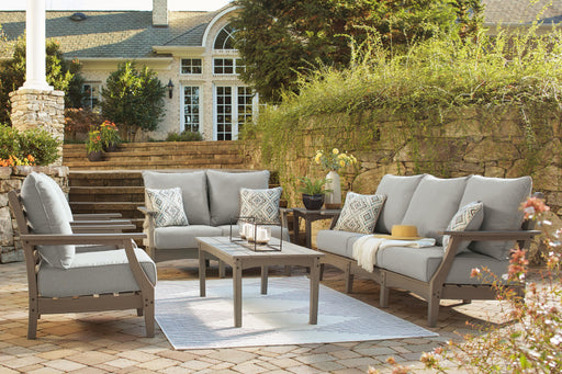 Visola Outdoor Sofa and Loveseat Set - US Furniture & Mattress (Waterbury,CT)*