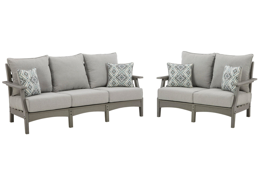 Visola Outdoor Seating Set - US Furniture & Mattress (Waterbury,CT)*