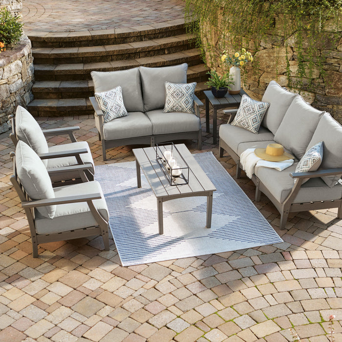 Visola Outdoor Sofa and Loveseat Set - US Furniture & Mattress (Waterbury,CT)*