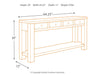 Gavelston Sofa/Console Table - US Furniture & Mattress (Waterbury,CT)*