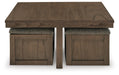 Boardernest Coffee Table with 4 Stools - US Furniture & Mattress (Waterbury,CT)*