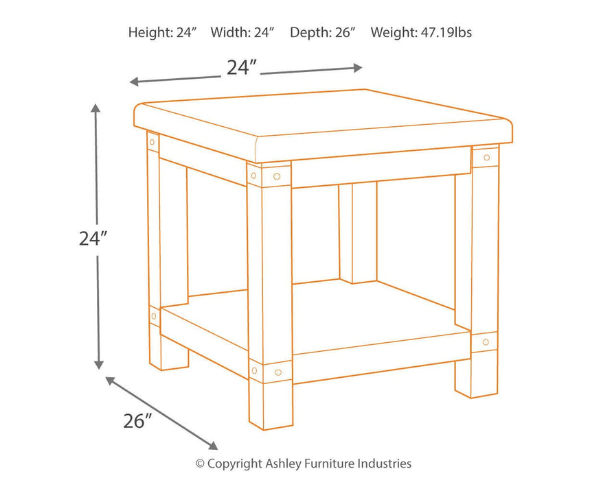 Carynhurst End Table - US Furniture & Mattress (Waterbury,CT)*