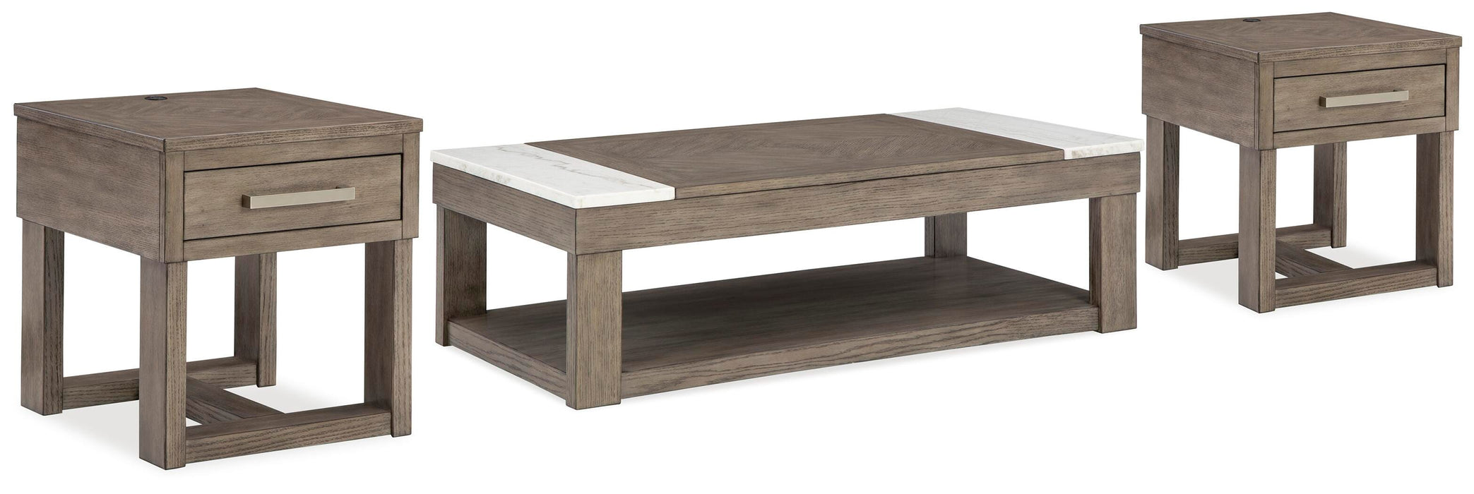 Loyaska Occasional Table Set - US Furniture & Mattress (Waterbury,CT)*