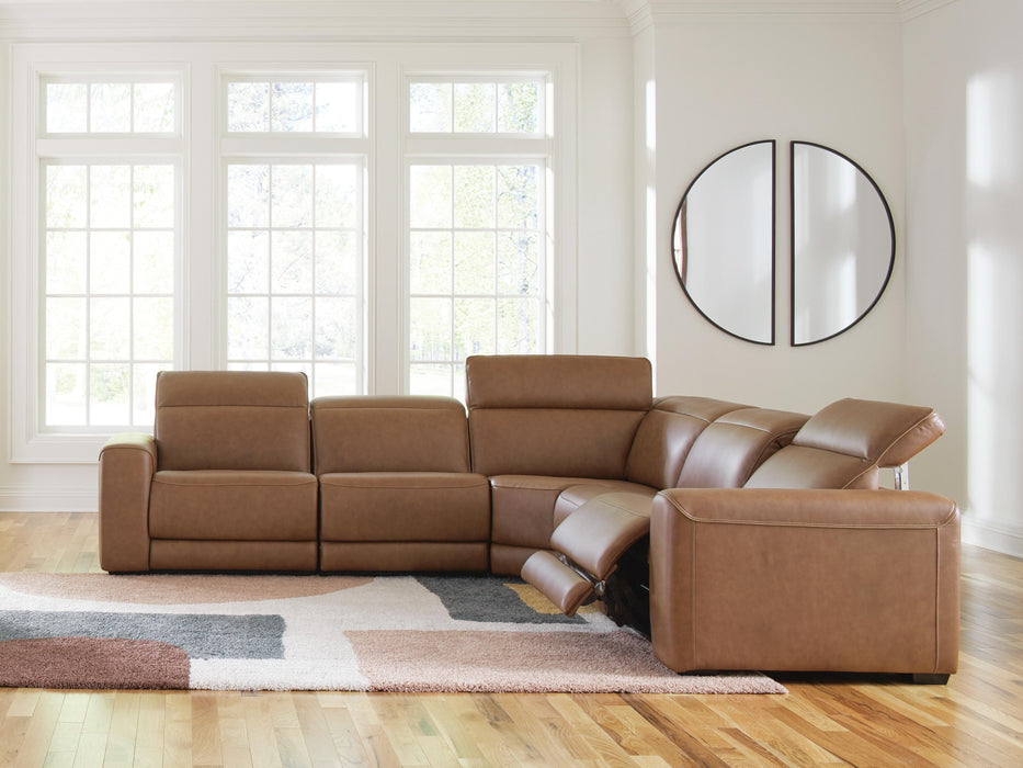 Magic Man 5-Piece Power Reclining Sectional - US Furniture & Mattress (Waterbury,CT)*