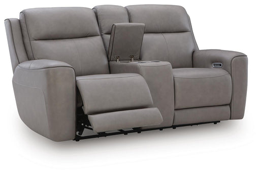 5Z-Comfort Power Reclining Loveseat with Console - US Furniture & Mattress (Waterbury,CT)*