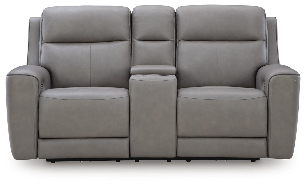 5Z-Comfort Power Reclining Loveseat with Console - US Furniture & Mattress (Waterbury,CT)*