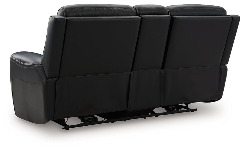 5Z-Comfort Power Reclining Loveseat with Console - US Furniture & Mattress (Waterbury,CT)*