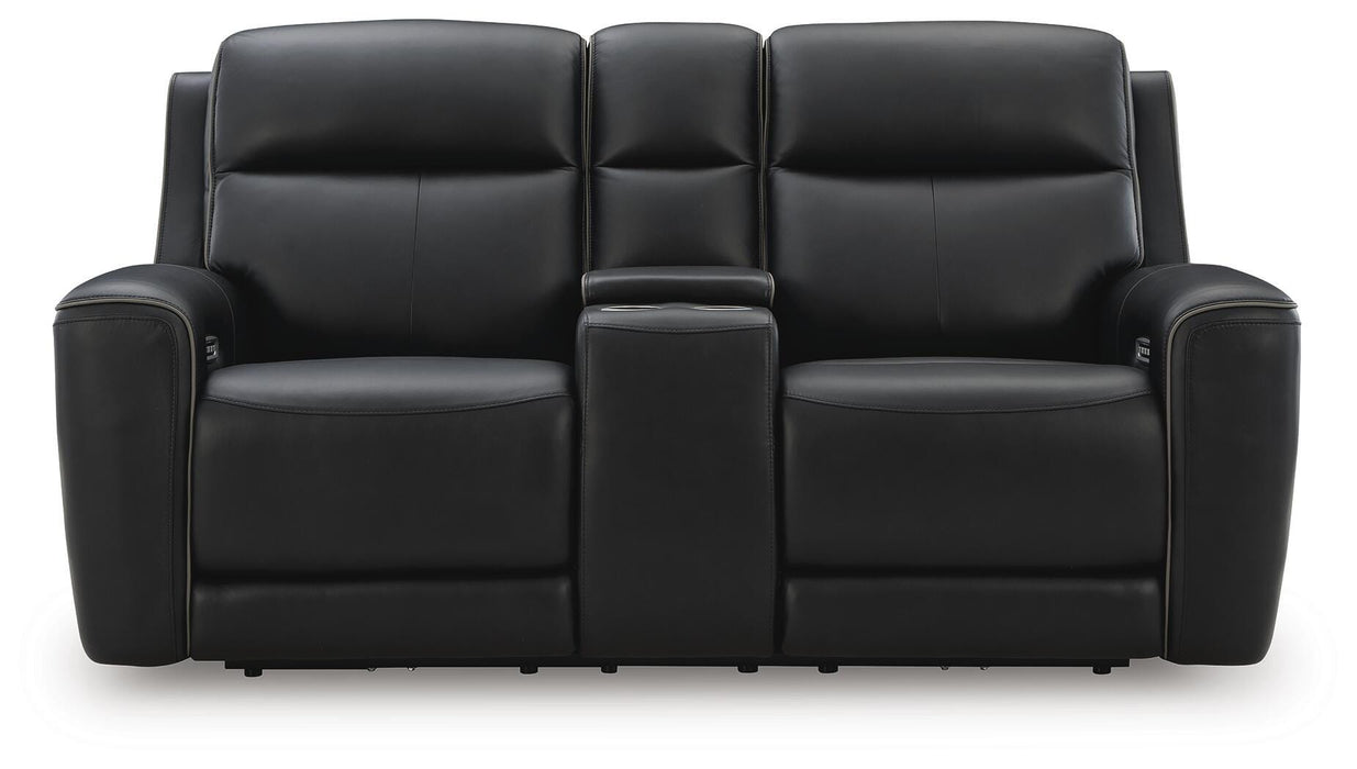 5Z-Comfort Power Reclining Loveseat with Console - US Furniture & Mattress (Waterbury,CT)*
