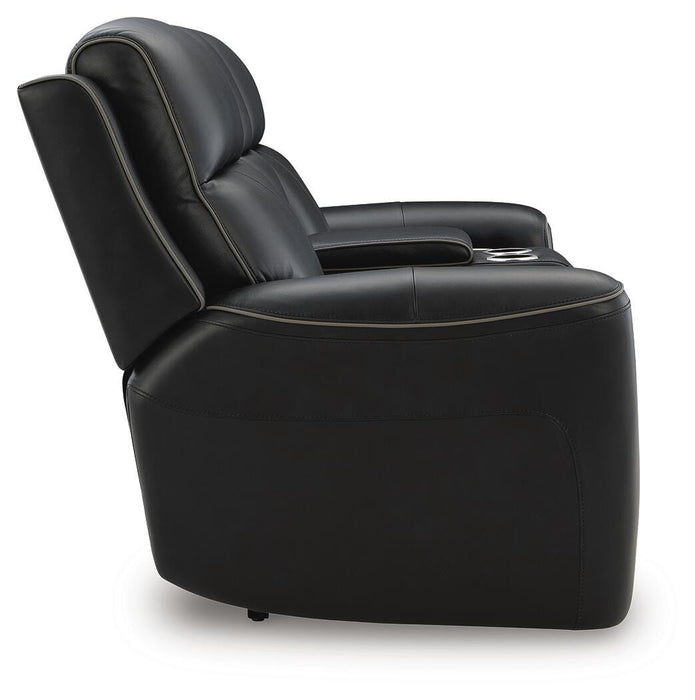 5Z-Comfort Power Reclining Loveseat with Console - US Furniture & Mattress (Waterbury,CT)*