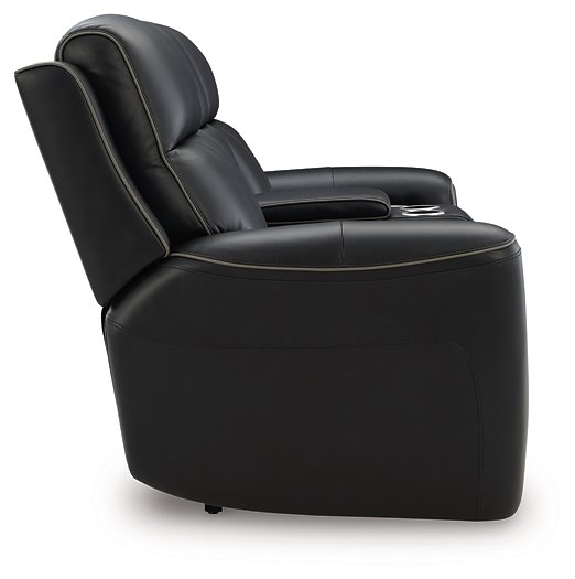 5Z-Comfort Power Reclining Loveseat with Console - US Furniture & Mattress (Waterbury,CT)*