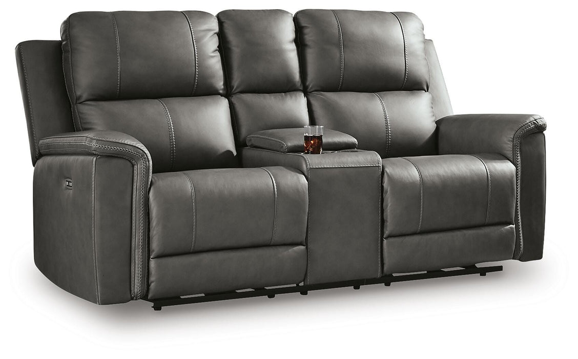 Bleckley Power Reclining Loveseat with Console - US Furniture & Mattress (Waterbury,CT)*