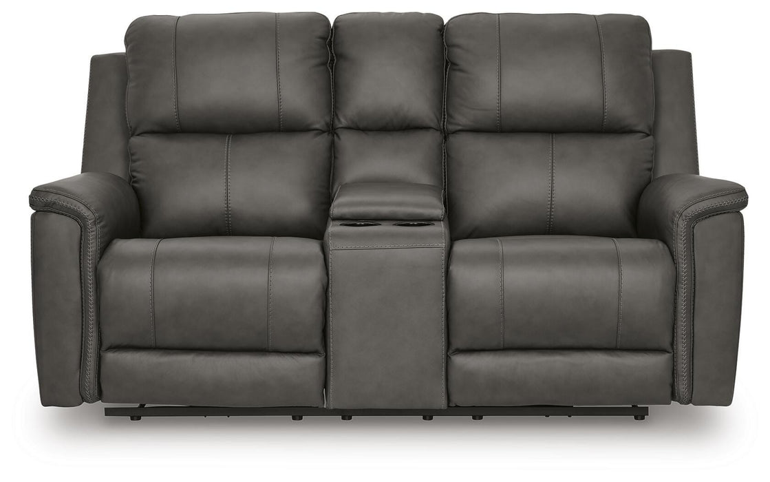 Bleckley Power Reclining Loveseat with Console - US Furniture & Mattress (Waterbury,CT)*