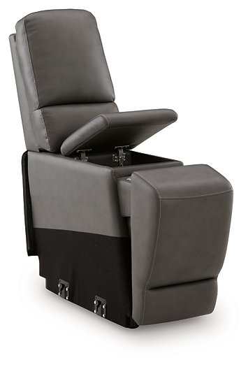 5Z - Pittson Power Reclining Sectional Loveseat with Console - US Furniture & Mattress (Waterbury,CT)*