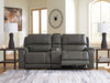 5Z - Pittson Power Reclining Sectional Loveseat with Console - US Furniture & Mattress (Waterbury,CT)*