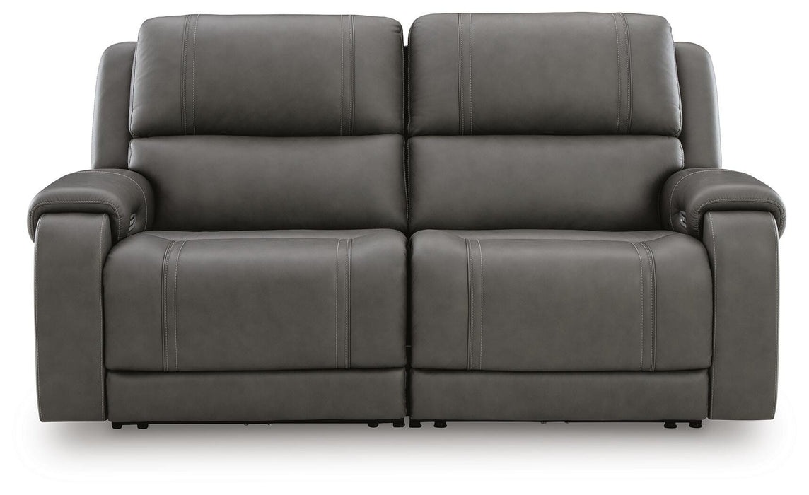 5Z - Pittson Power Reclining Sectional Loveseat - US Furniture & Mattress (Waterbury,CT)*