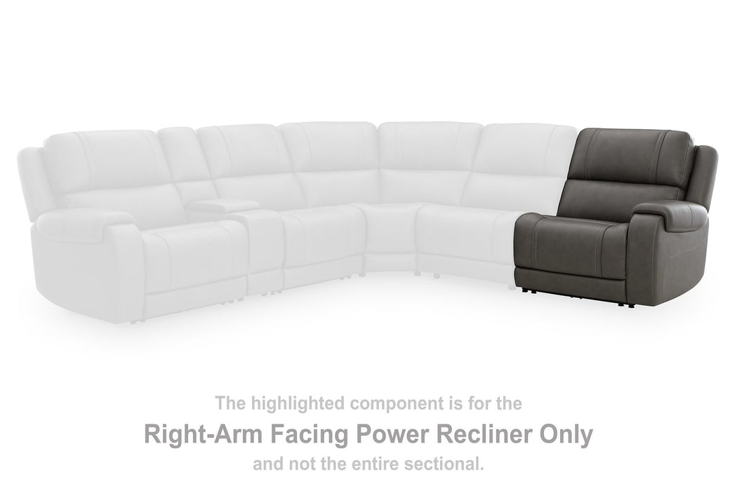 5Z - Pittson Power Sectional Reclining Sofa - US Furniture & Mattress (Waterbury,CT)*