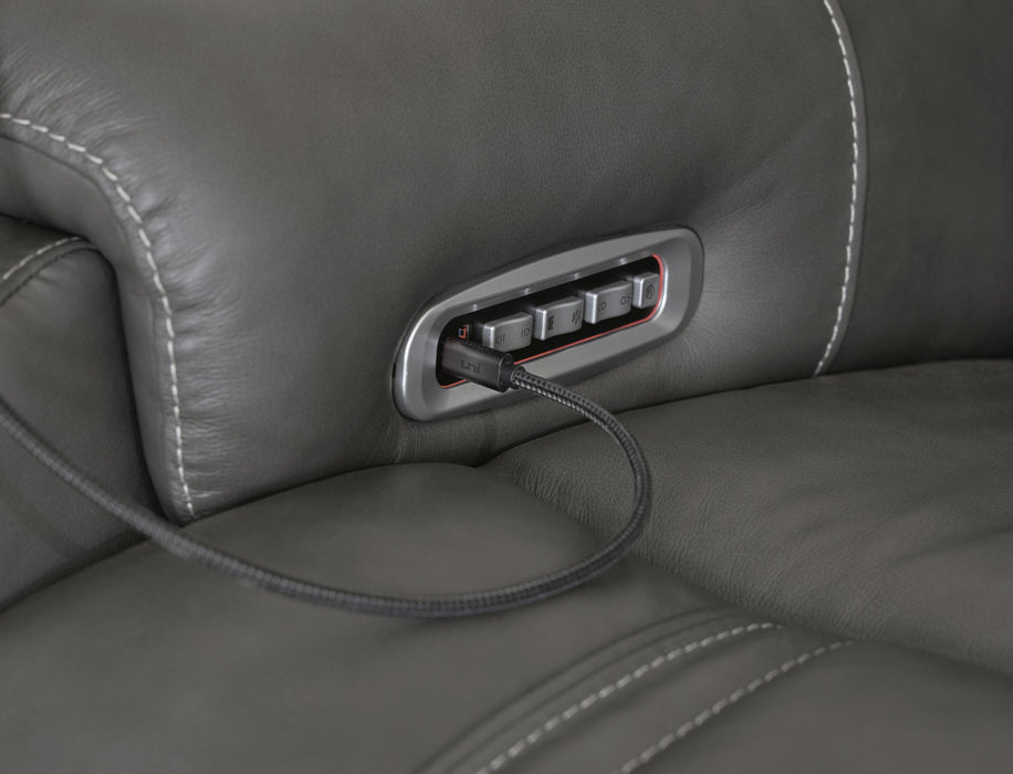 5Z - Pittson Power Sectional Reclining Sofa - US Furniture & Mattress (Waterbury,CT)*