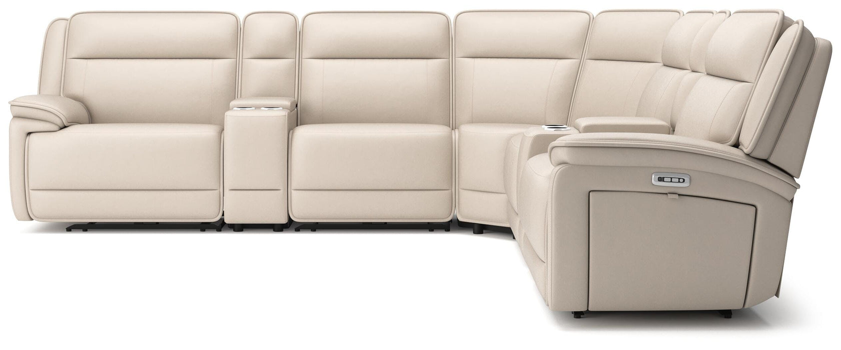 Double Deal Reclining Sectional with 2 Consoles - US Furniture & Mattress (Waterbury,CT)*