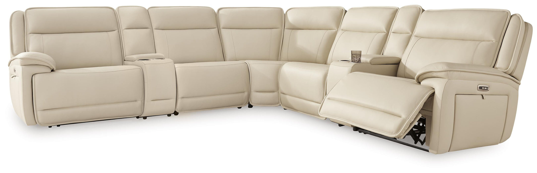Double Deal Reclining Sectional with 2 Consoles - US Furniture & Mattress (Waterbury,CT)*