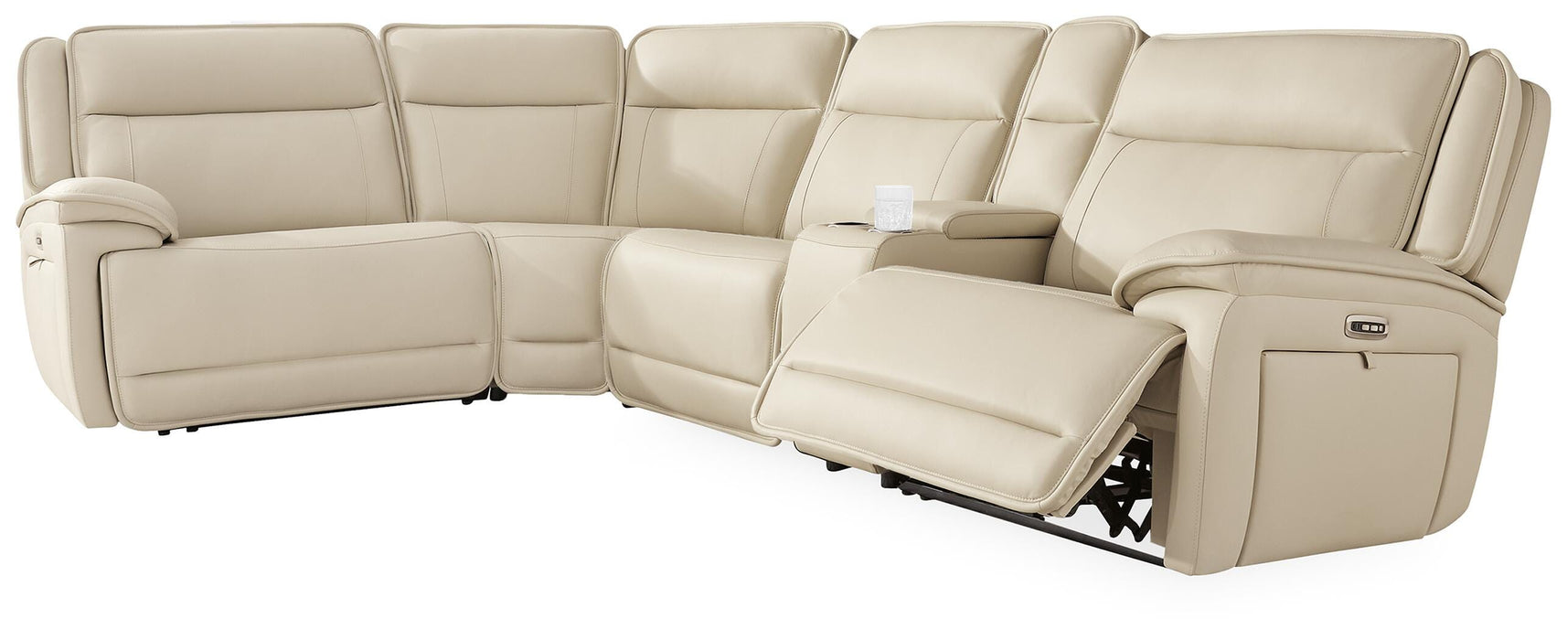 Double Deal Reclining Sectional with Console - US Furniture & Mattress (Waterbury,CT)*