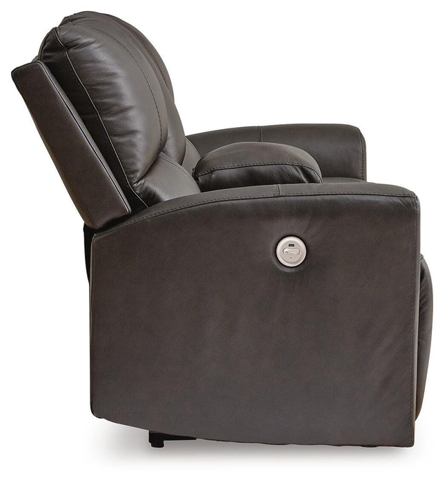 Boxmere Power Reclining Loveseat with Console - US Furniture & Mattress (Waterbury,CT)*