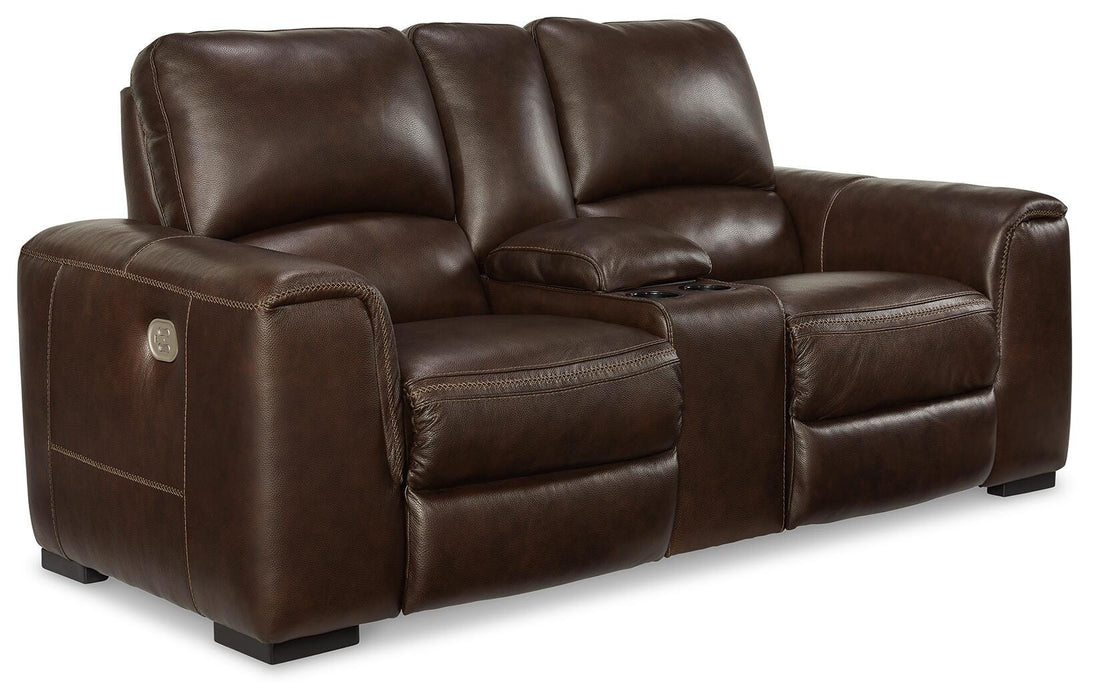 Alessandro Power Reclining Loveseat with Console - US Furniture & Mattress (Waterbury,CT)*