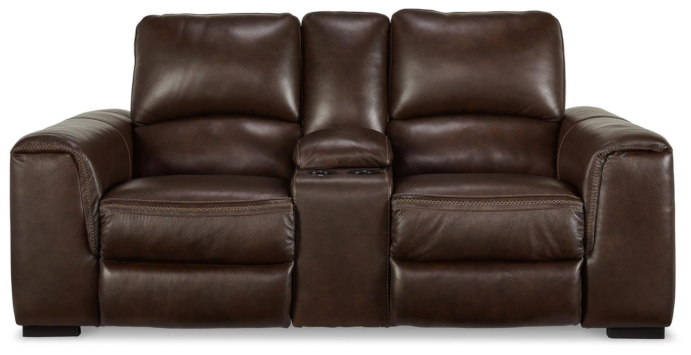 Alessandro Power Reclining Loveseat with Console - US Furniture & Mattress (Waterbury,CT)*