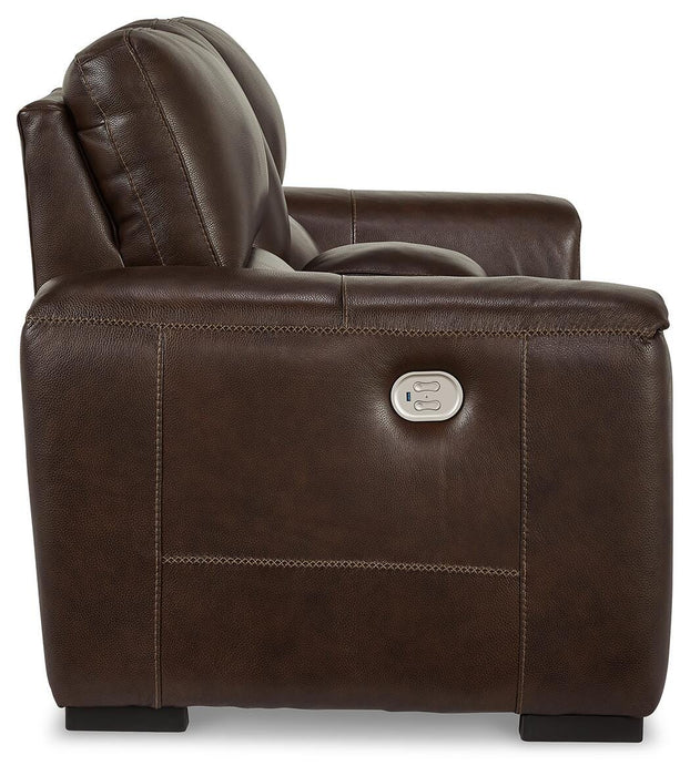 Alessandro Power Reclining Loveseat with Console - US Furniture & Mattress (Waterbury,CT)*