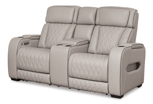 Boyington Power Reclining Loveseat with Console - US Furniture & Mattress (Waterbury,CT)*