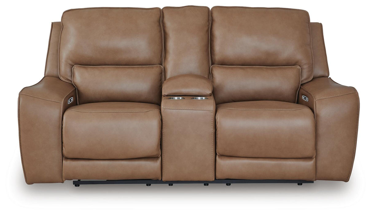 DeepWakes Power Reclining Loveseat with Console - US Furniture & Mattress (Waterbury,CT)*