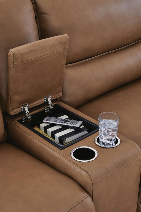 DeepWakes Power Reclining Sectional with Chaise - US Furniture & Mattress (Waterbury,CT)*