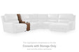 DeepWakes Power Reclining Sectional with Chaise - US Furniture & Mattress (Waterbury,CT)*