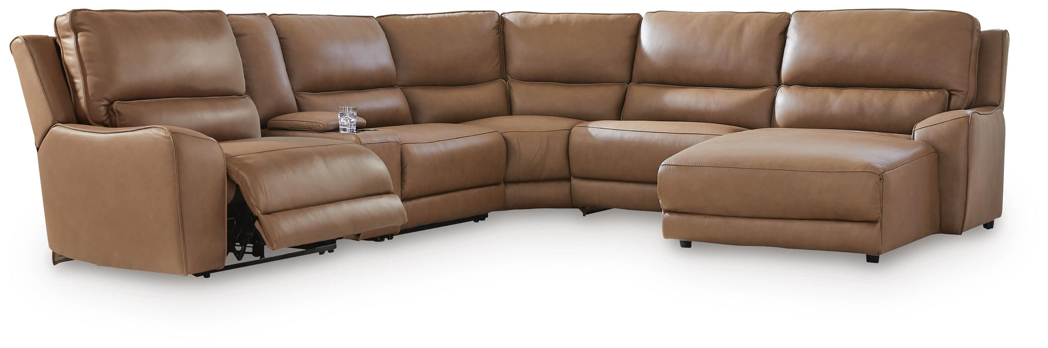 DeepWakes Power Reclining Sectional with Chaise - US Furniture & Mattress (Waterbury,CT)*