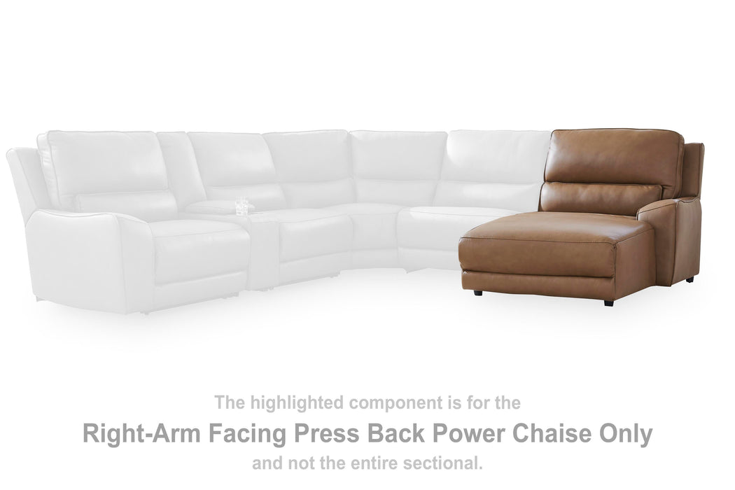 DeepWakes Power Reclining Sectional with Chaise - US Furniture & Mattress (Waterbury,CT)*