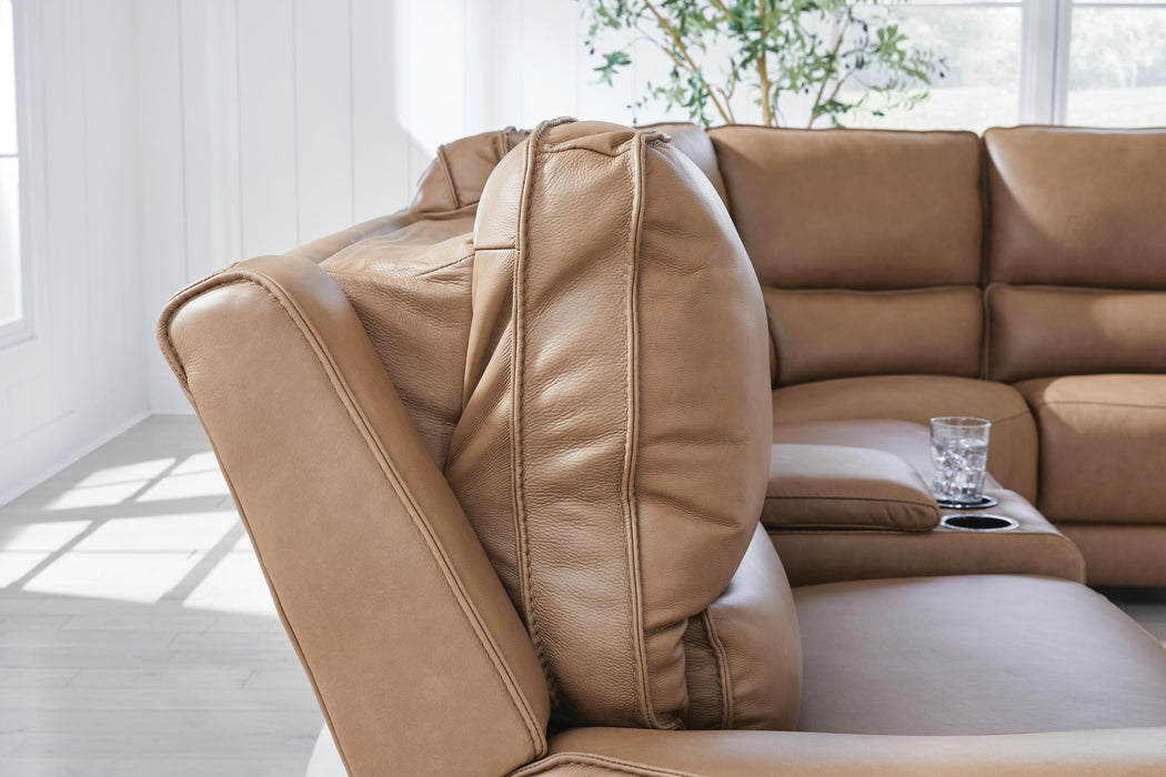 DeepWakes Reclining Sectional with Storage Console - US Furniture & Mattress (Waterbury,CT)*