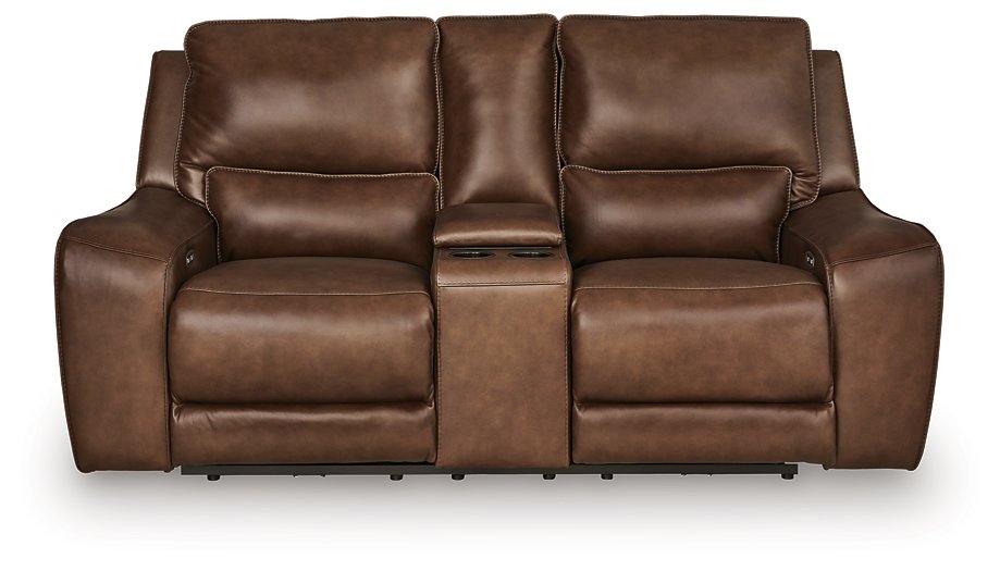 DeepWakes Power Reclining Loveseat with Console - US Furniture & Mattress (Waterbury,CT)*