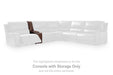 DeepWakes Reclining Sectional with Storage Console - US Furniture & Mattress (Waterbury,CT)*
