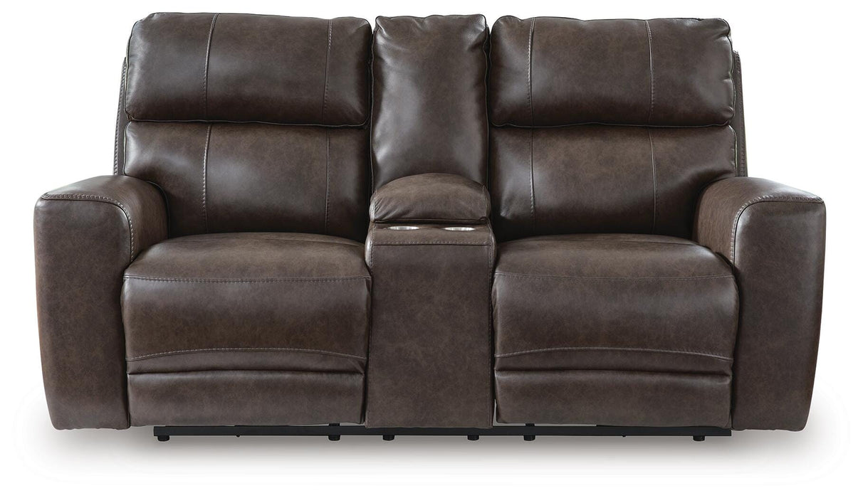 Crossplex Power Reclining Loveseat with Console - US Furniture & Mattress (Waterbury,CT)*