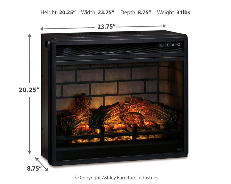 Entertainment Accessories Electric Infrared Fireplace Insert - US Furniture & Mattress (Waterbury,CT)*