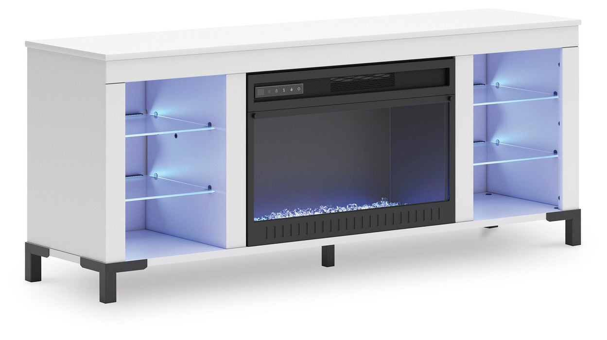 Brollevi 60" TV Stand with Electric Fireplace - US Furniture & Mattress (Waterbury,CT)*