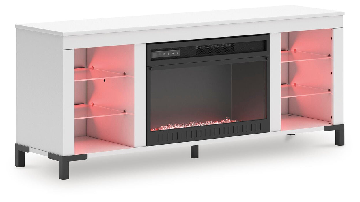 Brollevi 60" TV Stand with Electric Fireplace - US Furniture & Mattress (Waterbury,CT)*