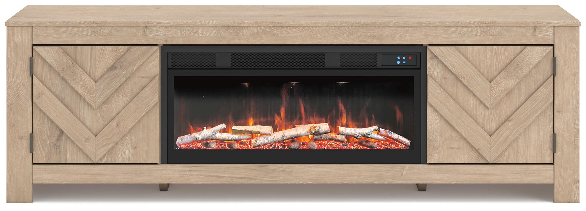 Cayboni 71" TV Stand with Electric Fireplace - US Furniture & Mattress (Waterbury,CT)*