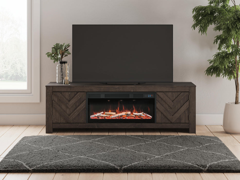 Cayboni 71" TV Stand with Electric Fireplace - US Furniture & Mattress (Waterbury,CT)*